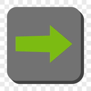 Ok sağ yuvarlak kare düğme