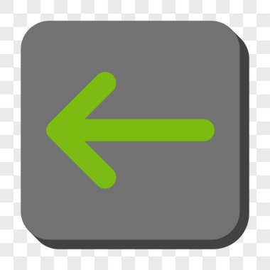 Ok sol yuvarlak kare düğme