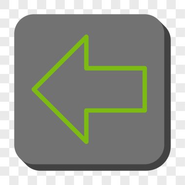 Ok sol yuvarlak kare düğme