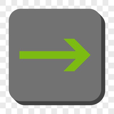 Ok sağ yuvarlak kare düğme