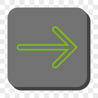 Ok sağ yuvarlak kare düğme