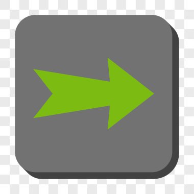 Ok sağ yuvarlak kare düğme