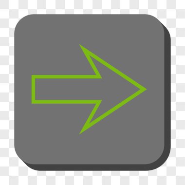 Ok sağ yuvarlak kare düğme