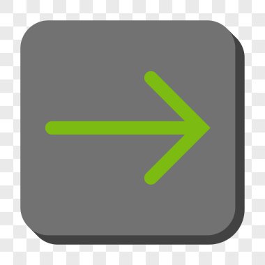 Ok sağ yuvarlak kare düğme