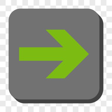 Ok sağ yuvarlak kare düğme