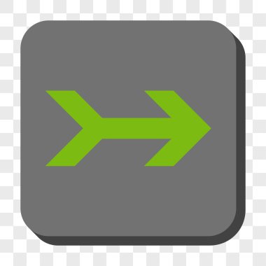 Ok sağ yuvarlak kare düğme