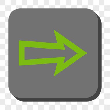 Ok sağ yuvarlak kare düğme