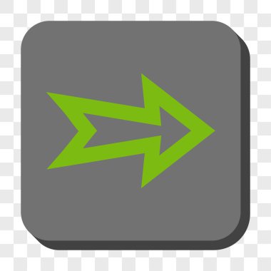 Ok sağ yuvarlak kare düğme