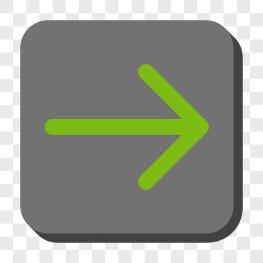 Ok sağ yuvarlak kare düğme