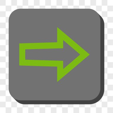 Ok sağ yuvarlak kare düğme