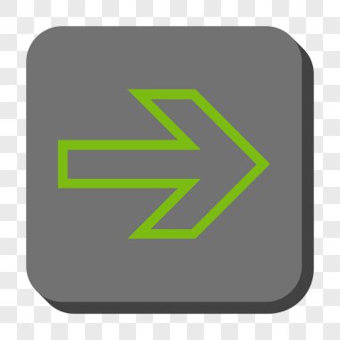 Ok sağ yuvarlak kare düğme