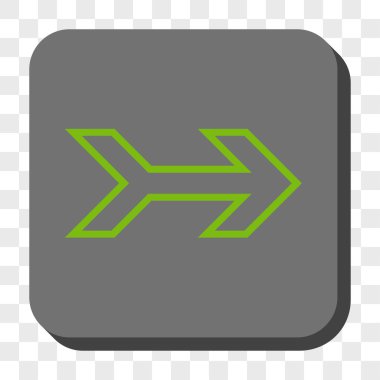 Ok sağ yuvarlak kare düğme