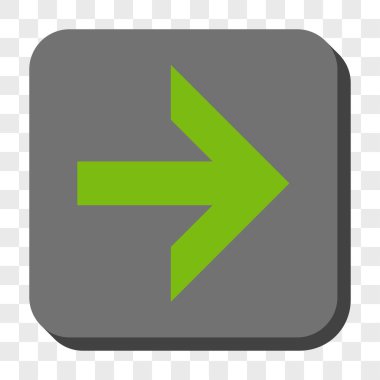 Ok sağ yuvarlak kare düğme