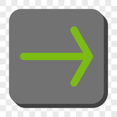 Ok sağ yuvarlak kare düğme