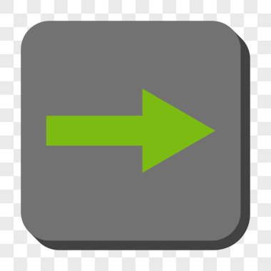 Ok sağ yuvarlak kare düğme