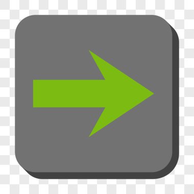 Ok sağ yuvarlak kare düğme