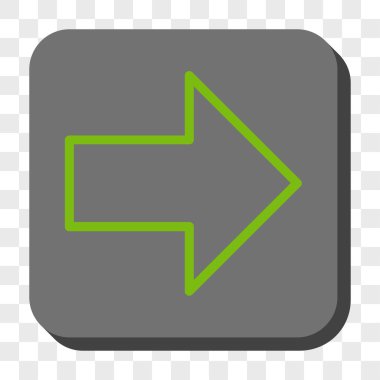 Ok sağ yuvarlak kare düğme