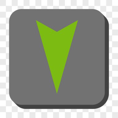 Ok ucu yuvarlatılmış kare düğmesini basılı