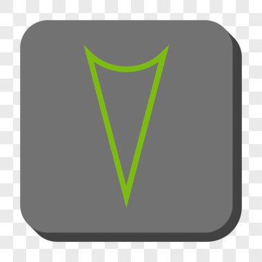 Ok ucu yuvarlatılmış kare düğmesini basılı