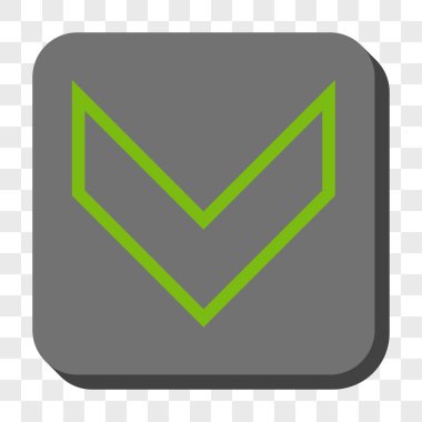 Ok ucu yuvarlatılmış kare düğmesini basılı