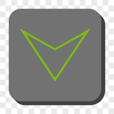 Ok ucu yuvarlatılmış kare düğmesini basılı