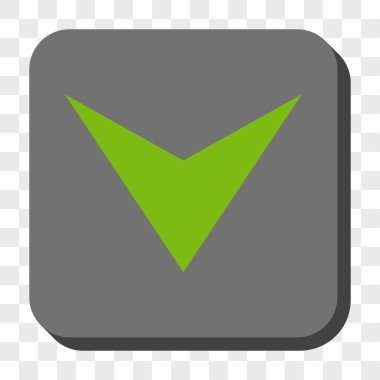 Ok ucu yuvarlatılmış kare düğmesini basılı