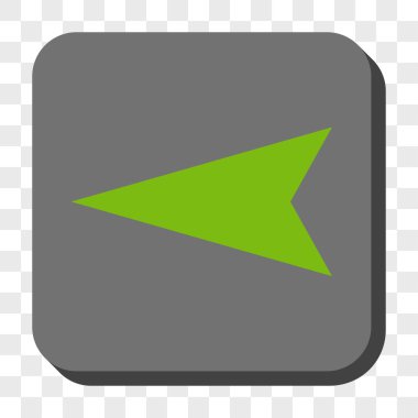 Ok ucu sol yuvarlak kare düğme