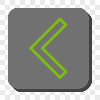 Ok ucu sol yuvarlak kare düğme