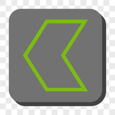 Ok ucu sol yuvarlak kare düğme