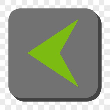 Ok ucu sol yuvarlak kare düğme