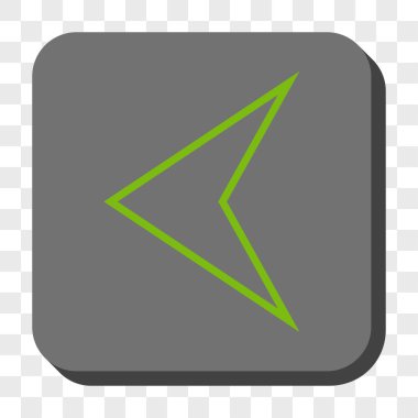 Ok ucu sol yuvarlak kare düğme