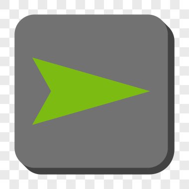 Ok ucu sağ yuvarlak kare düğme