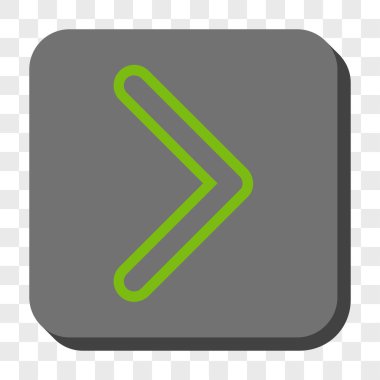 Ok ucu sağ yuvarlak kare düğme