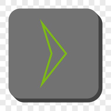 Ok ucu sağ yuvarlak kare düğme