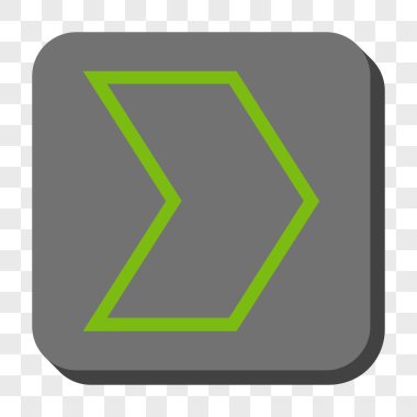 Ok ucu sağ yuvarlak kare düğme