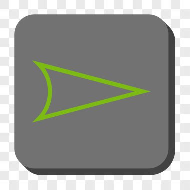 Ok ucu sağ yuvarlak kare düğme