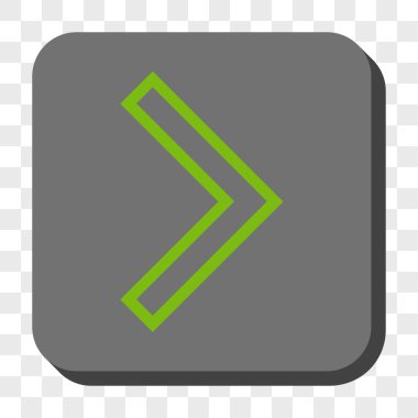 Ok ucu sağ yuvarlak kare düğme