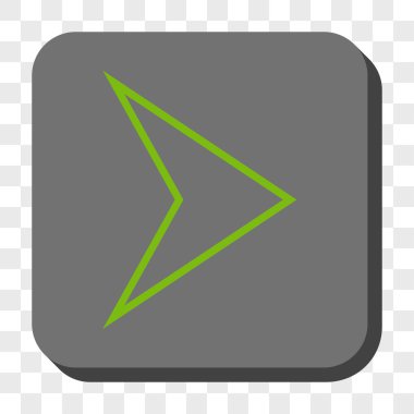 Ok ucu sağ yuvarlak kare düğme