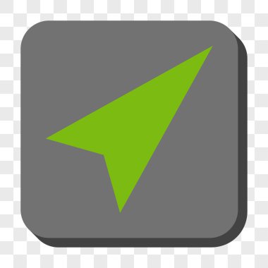 Kare düğme ok ucu sağ-yukarı yuvarlanır