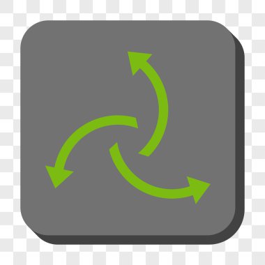 Santrifüj okları yuvarlak kare düğme