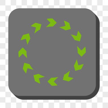 Dolaşım yuvarlak kare düğme