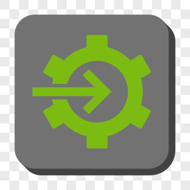 COG Tümleştirme yuvarlak kare düğme