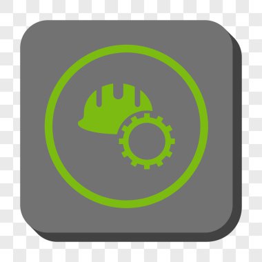 Geliştirme Hardhat yuvarlak kare düğme