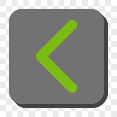 Yön sol yuvarlak kare düğme