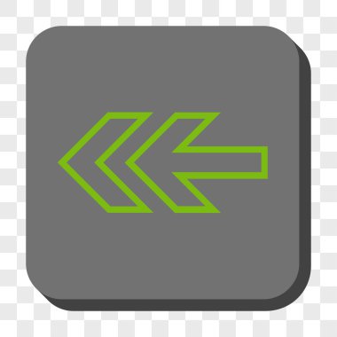 Yön sol yuvarlak kare düğme