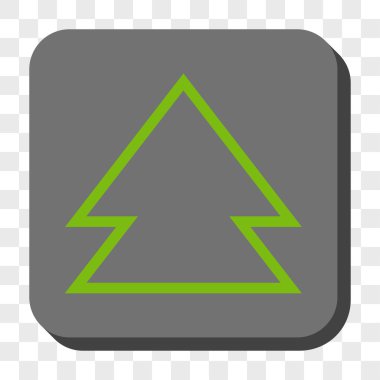 Yön yukarı yuvarlak kare düğme