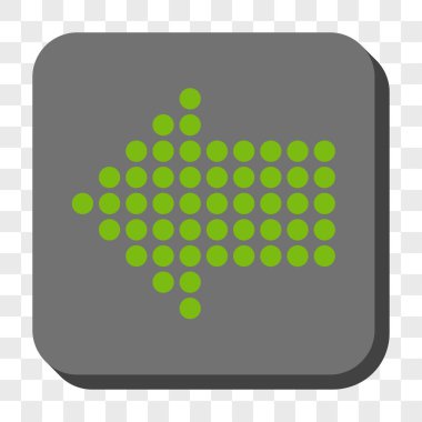 Noktalı ok sol yuvarlak kare düğme