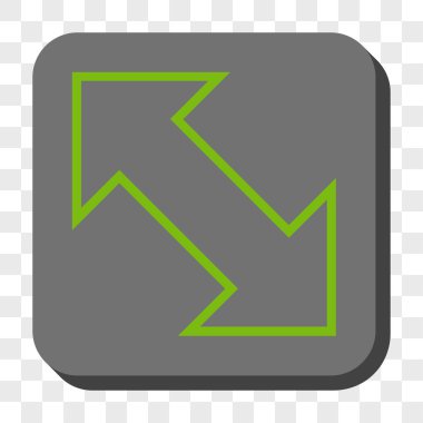 Exchange çapraz kare düğme yuvarlak