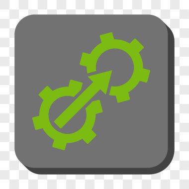 Dişli Tümleştirme yuvarlak kare düğme