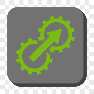 Dişli Tümleştirme yuvarlak kare düğme